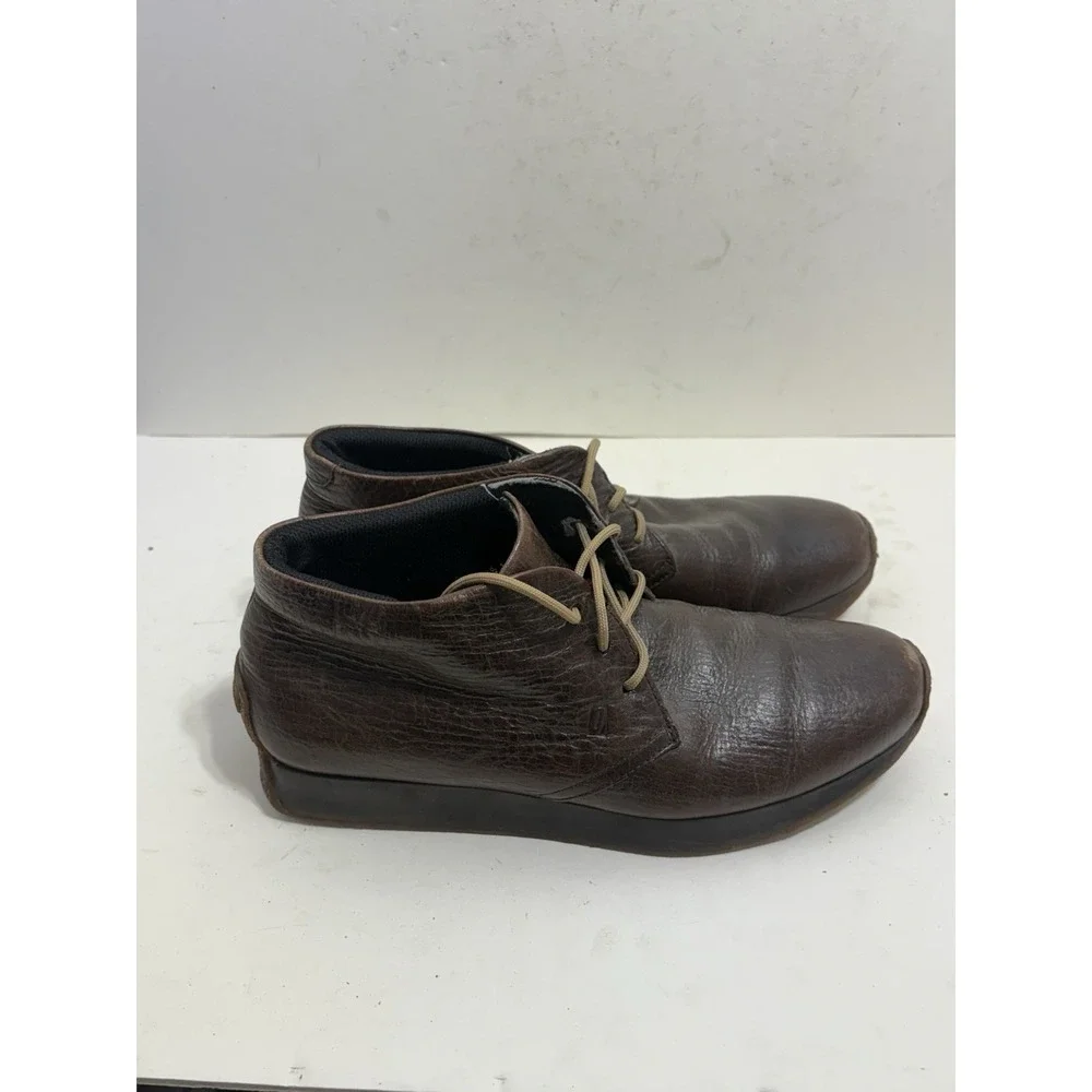 Impronte Men's Chukka Boots Lace Up Brown Leather‎ Size 10 US